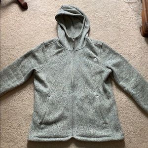 Heather grey North Face Fleece Jacket